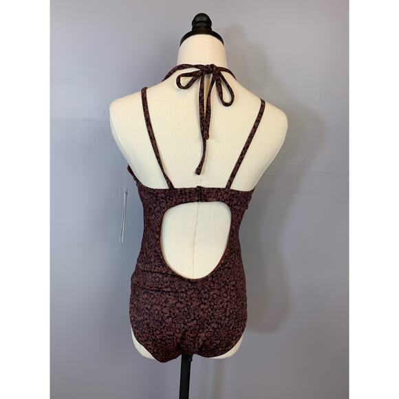 NWT Athleta One Piece Keyhole Swimuit Floral Camo Medium - Picture 8 of 16